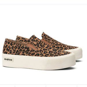 SeaVees Baja Platform Leopard Print Sz 6.5
